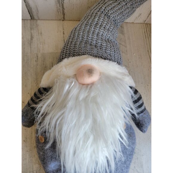 xmas gnome plush blue santa pillow Xmas home before - Picture 3 of 10